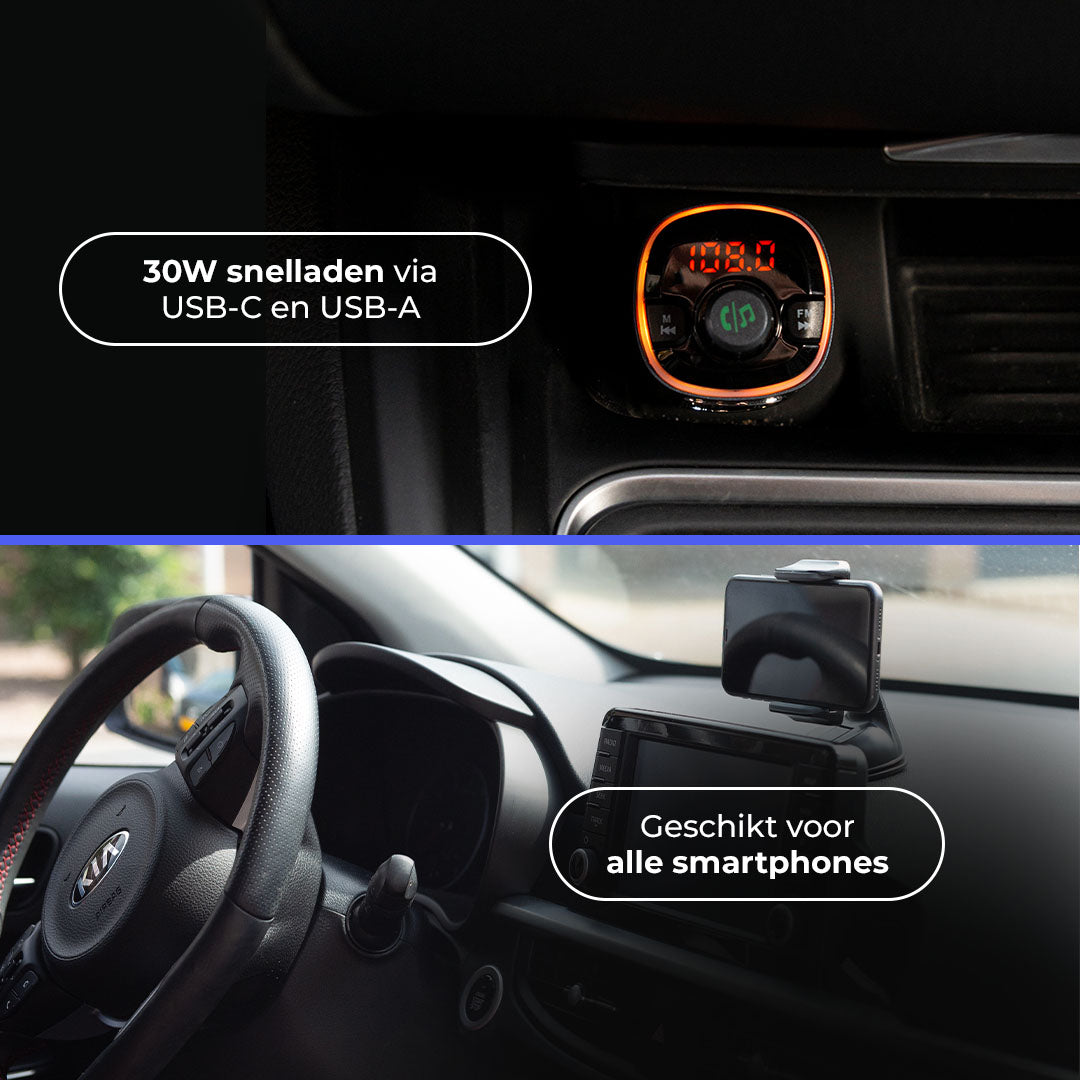 Auto-accessoires bundel voor veilig en draadloos bellen tijdens het rijden