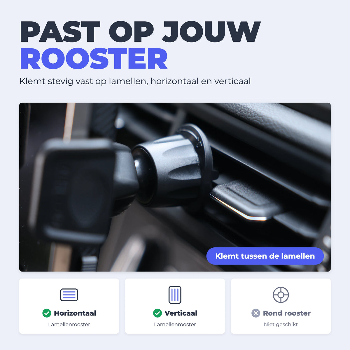 Wegman telefoonhouder auto ventilatierooster geschikt voor welk rooster