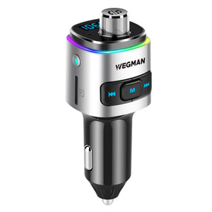 Wegman Bluetooth FM Transmitter - Bluetooth carkit - Zilver