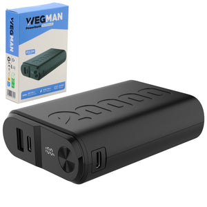 Wegman 20000mAh powerbank met USB-C en USB-A poorten voor snel opladen onderweg