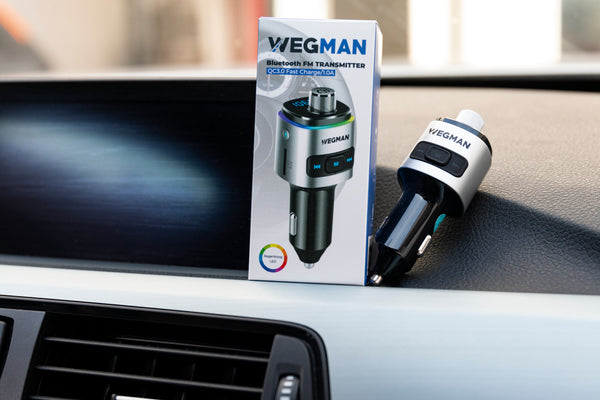 Trasmettitore FM Bluetooth Wegman - Kit per auto Bluetooth - Argento