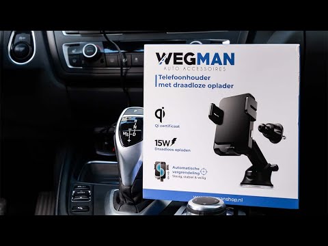 Wegman Phone Holder with QI Wireless Charger (15W car charger)